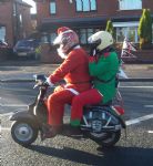 Salford Santa Scooter Run  to The Christie